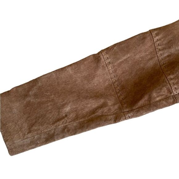 FABULOUS Alfred Sung Brown Long Suede Coat - Picture 4 of 15